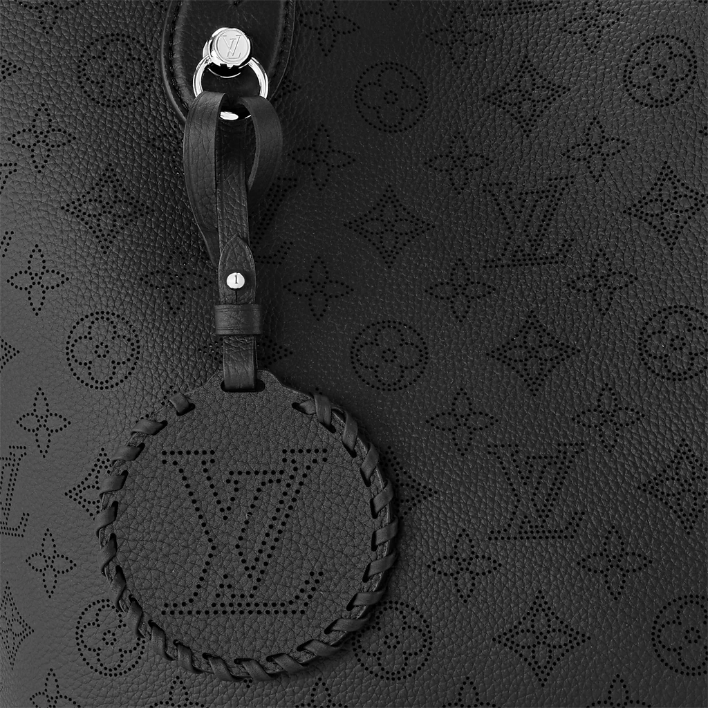 Louis Vuitton Monogram Mahina Blossom MM Shoulder Bag - Black
