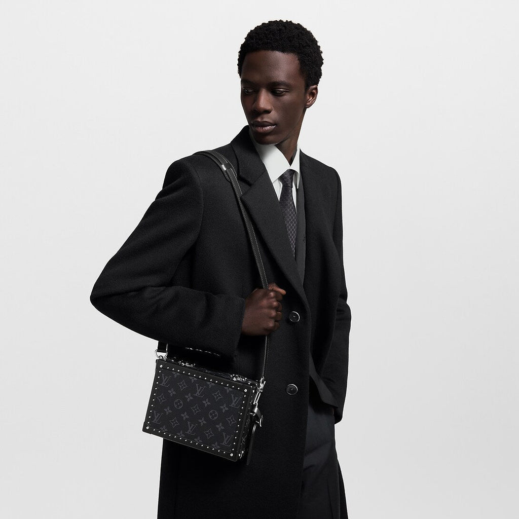 Louis Vuitton Clutch Box Bag - Monogram Eclipse Black