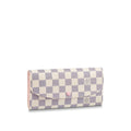 Louis Vuitton Damier Azur Emilie Wallet Rose Ballerine