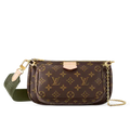 Louis Vuitton Mongram Canvas Multi Pochette Accessoires Crossbody Bag - Khaki