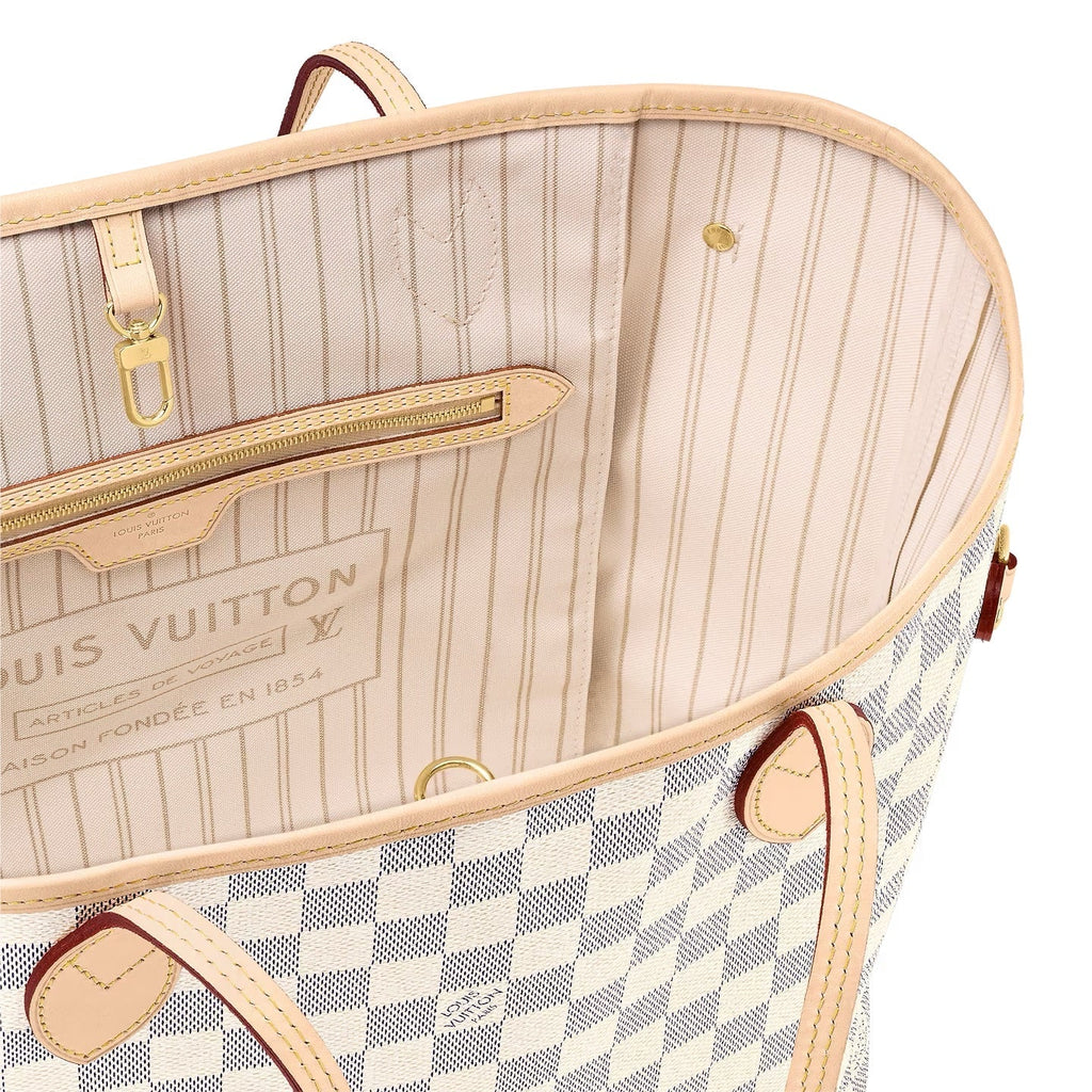 LOUIS VUITTON DAMIER AZUR NEVERFULL MM TOTE BAG
