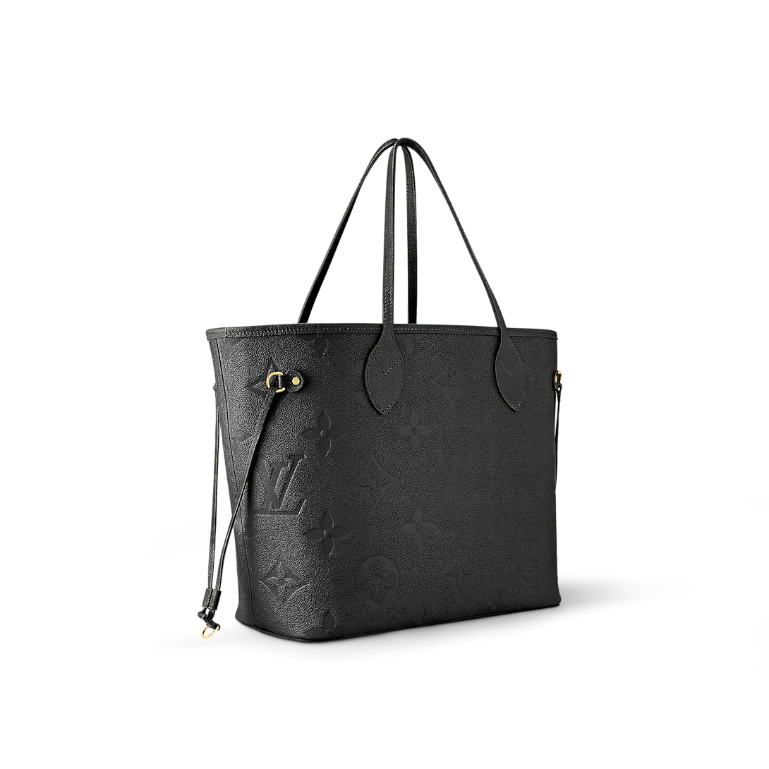 Louis Vuitton Neverfull MM Monogram empreinte Black