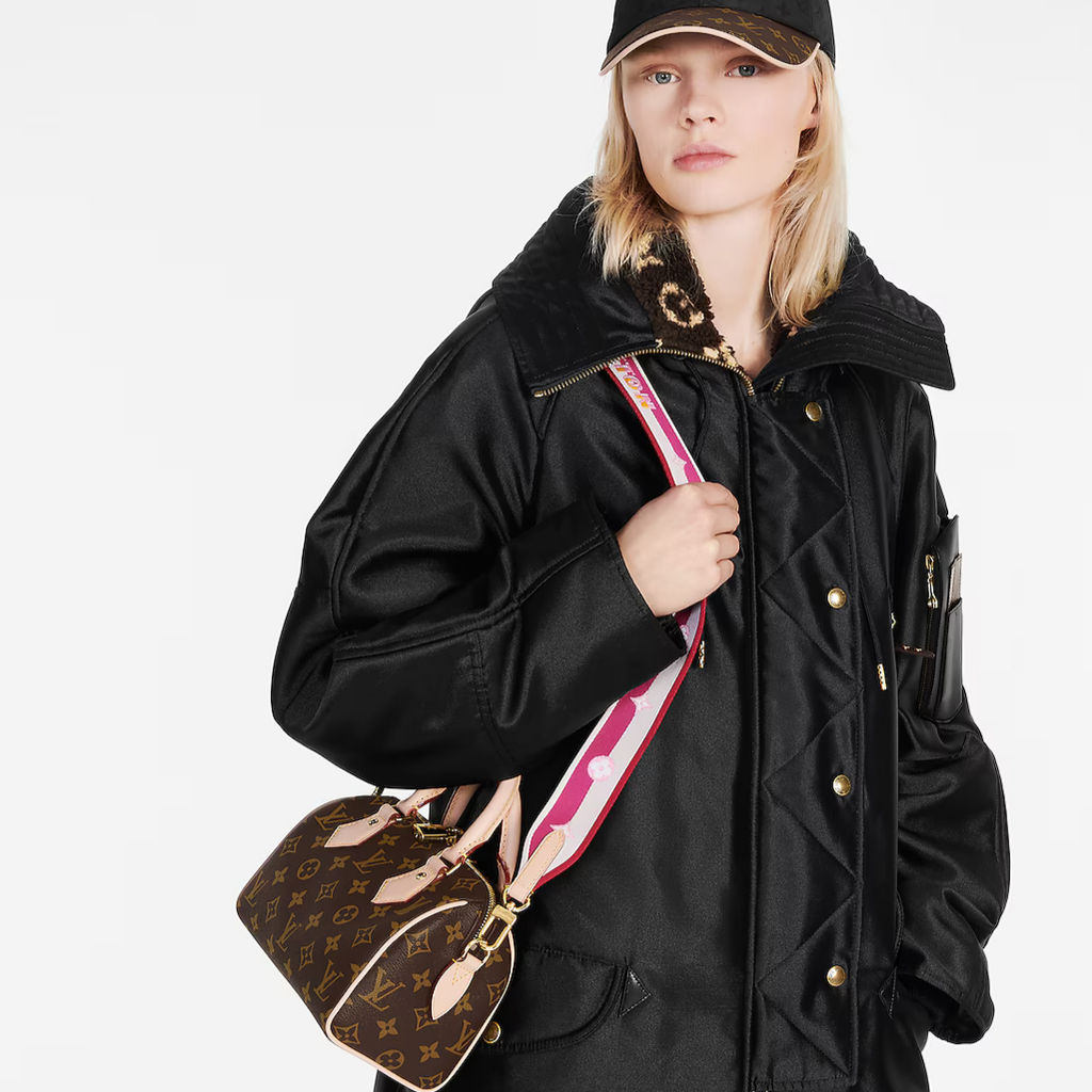 Louis Vuitton Speedy Bandoulière 20 Handbag - Brown / Fuchsia