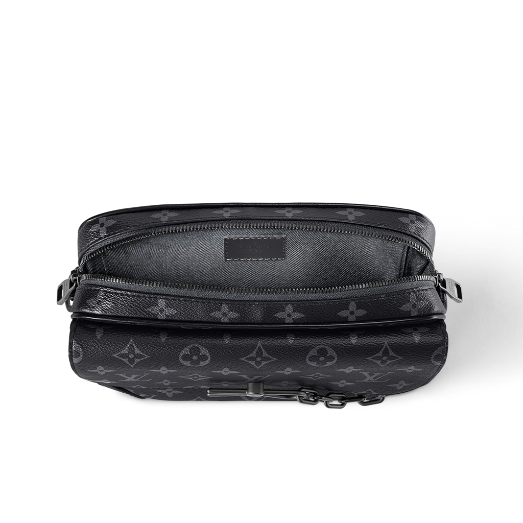 Louis Vuitton Steamer Messenger Wearable Wallet - Black Monogram Eclipse