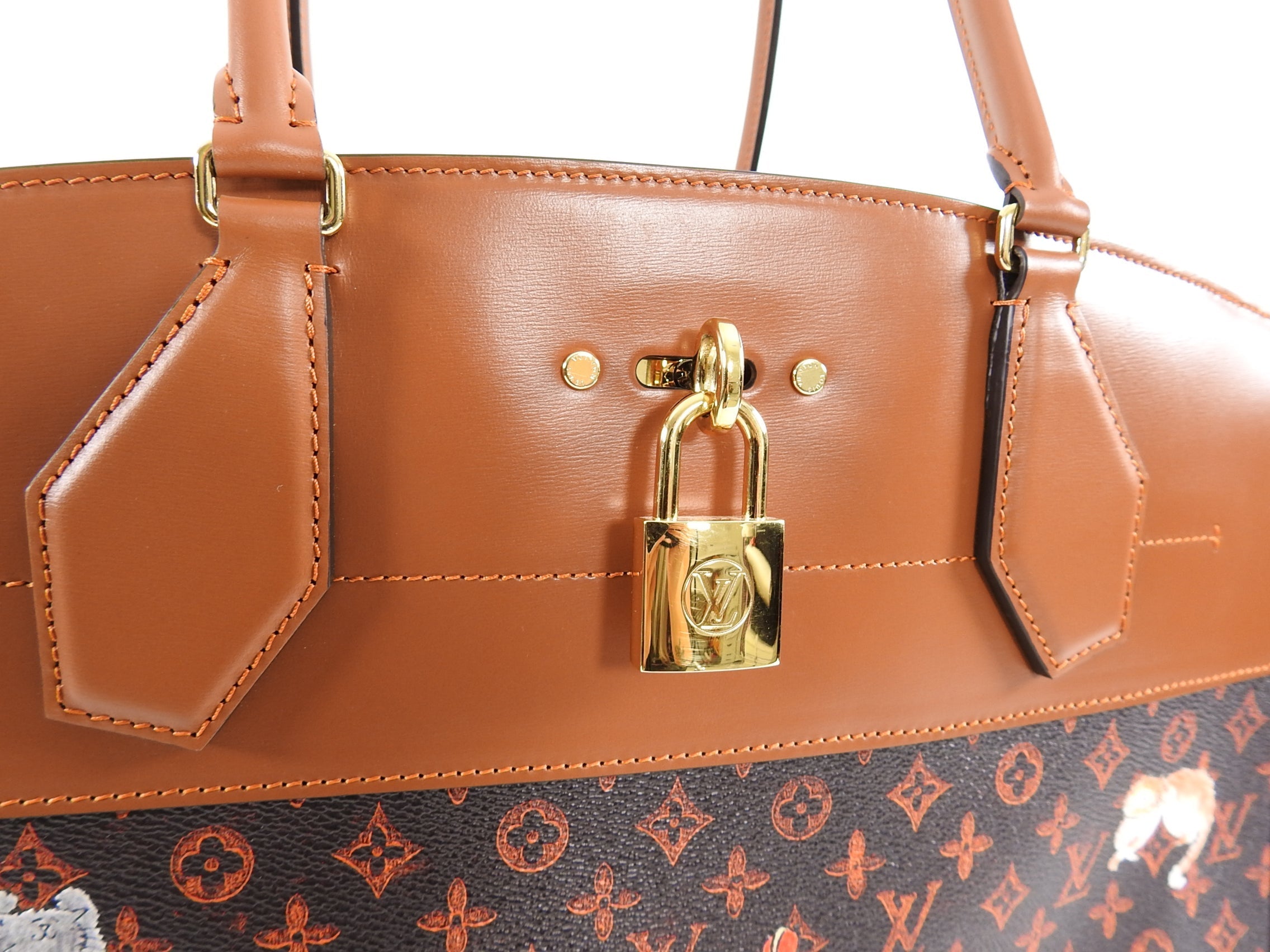 Louis Vuitton Limited Edition Catogram City Steamer Cabas XXL Bag