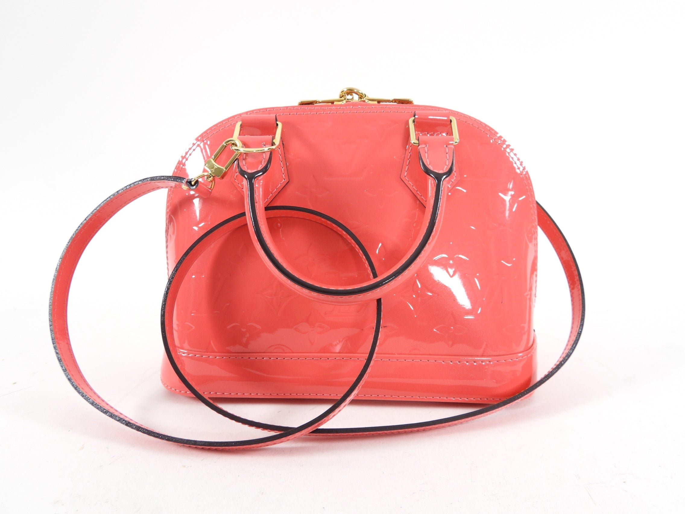 Louis Vuitton Hot Pink Vernis Alma BB Mini Bag