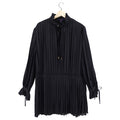 Louis Vuitton Black Silk Pleat Short Shift Dress - FR40 / USA 8