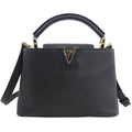 Louis Vuitton Black Taurillon Leather Capucines BB Crossbody Bag