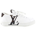 Louis Vuitton White Leather Low Top Monogram Charlie Sneaker - 36.5