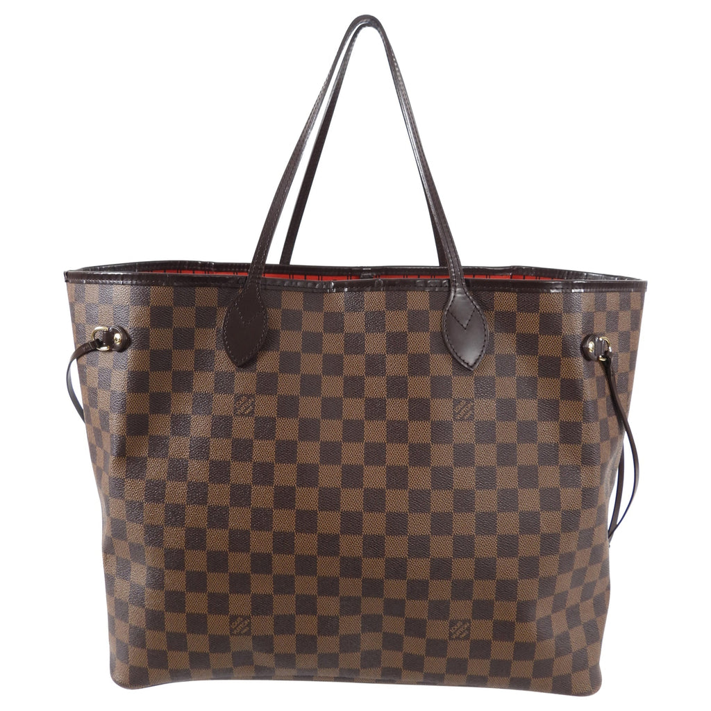 Louis Vuitton Damier Ebene Neverfull GM Tote Bag