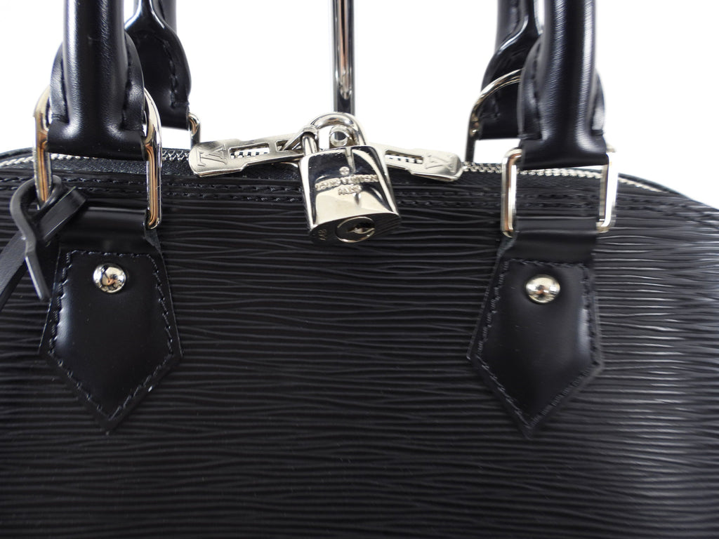 Louis Vuitton Epi Alma PM in Black and SHW