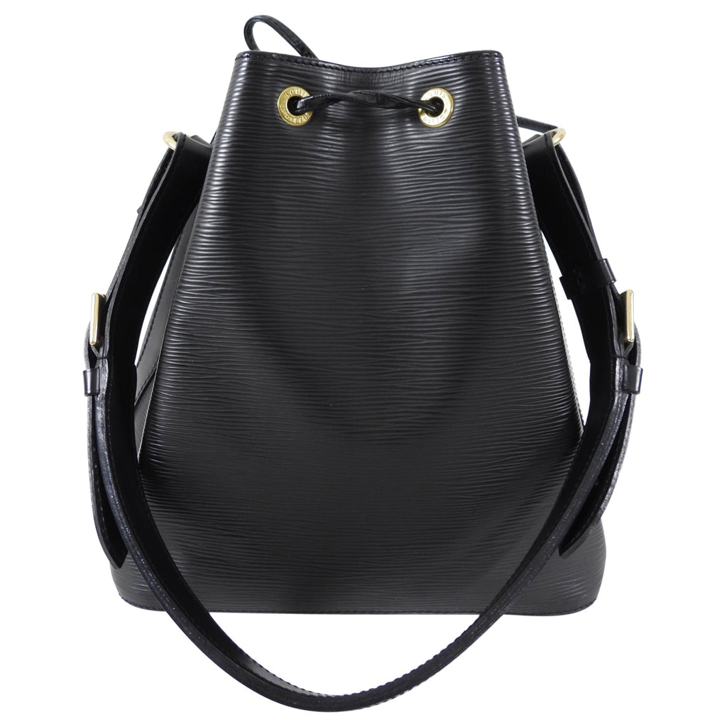 Louis Vuitton Black Epi Leather Noe PM Drawstring Bag
