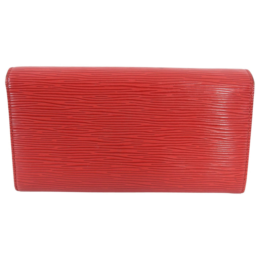 Louis Vuitton Red Epi Leather Continental Snap Wallet