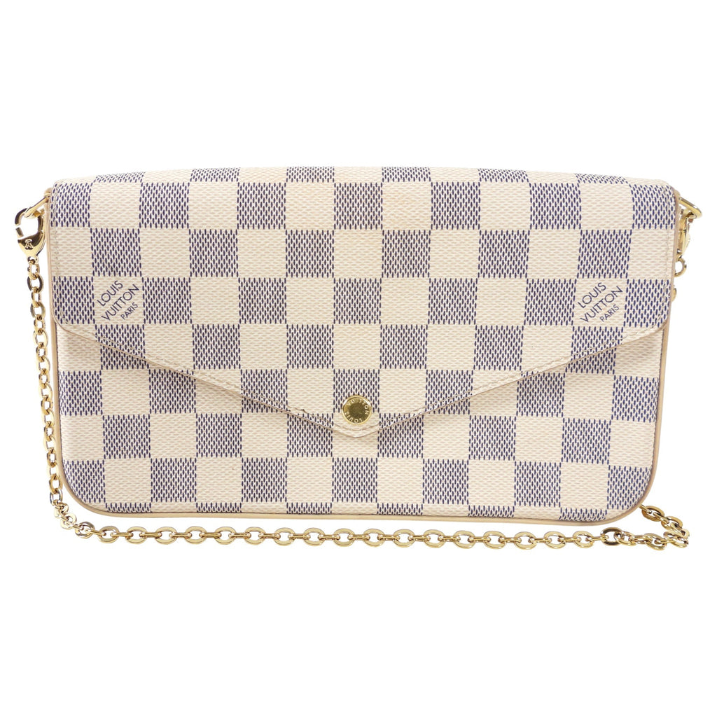 Louis Vuitton Damier Azur Felicie Pochette Crossbody Bag