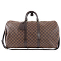 Louis Vuitton Damier Ebene Travel Duffle Bag Keepall 55