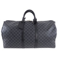 Louis Vuitton Damier Graphite Keepall Bandouliere 55 Travel Duffle Bag