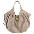 Louis Vuitton Beige Mahina Hobo XL Bag