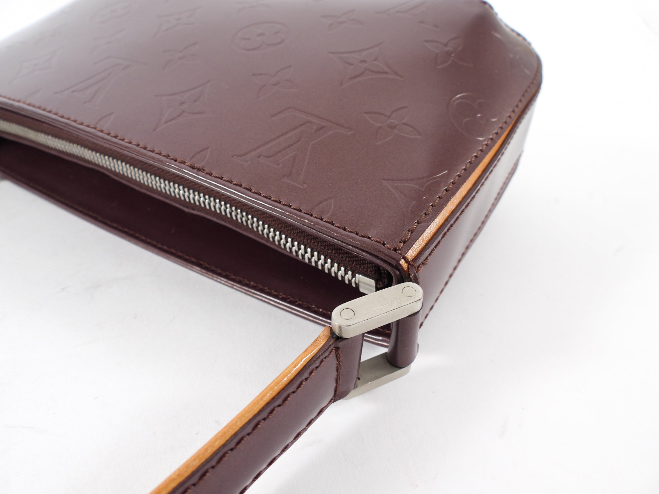 Louis Vuitton Monogram Mat Fowler Bordeaux Pochette Bag