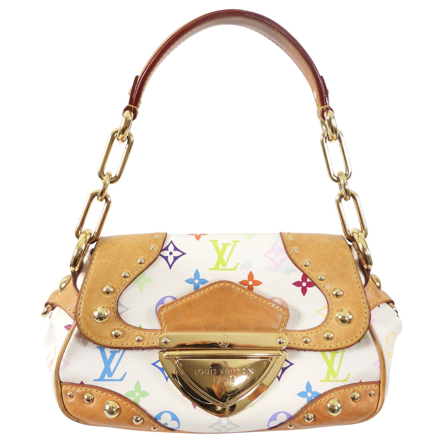 Louis Vuitton Murakami Multicolor White Marilyn Shoulder Pochette Bag