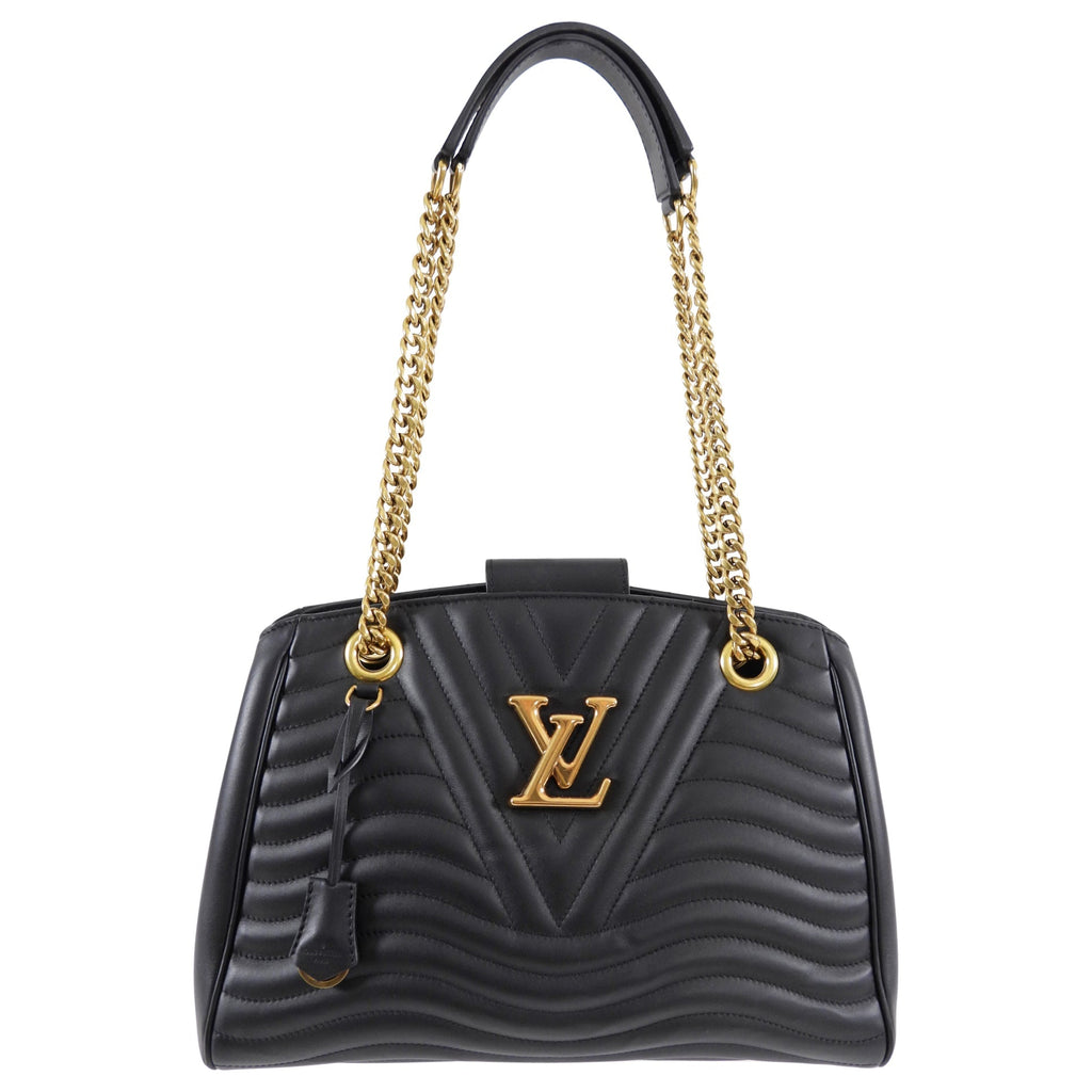 Louis Vuitton Black Quilted New Wave Chain Tote Bag