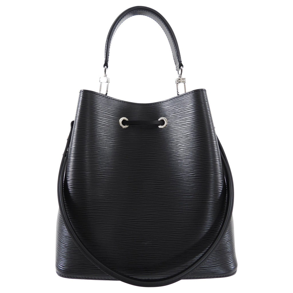 Louis Vuitton Black Epi Noir Neo Noe MM Bucket Bag