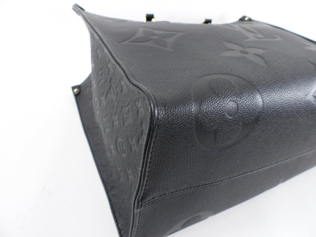 Louis Vuitton On the Go GM Black Empreinte Leather Tote Bag