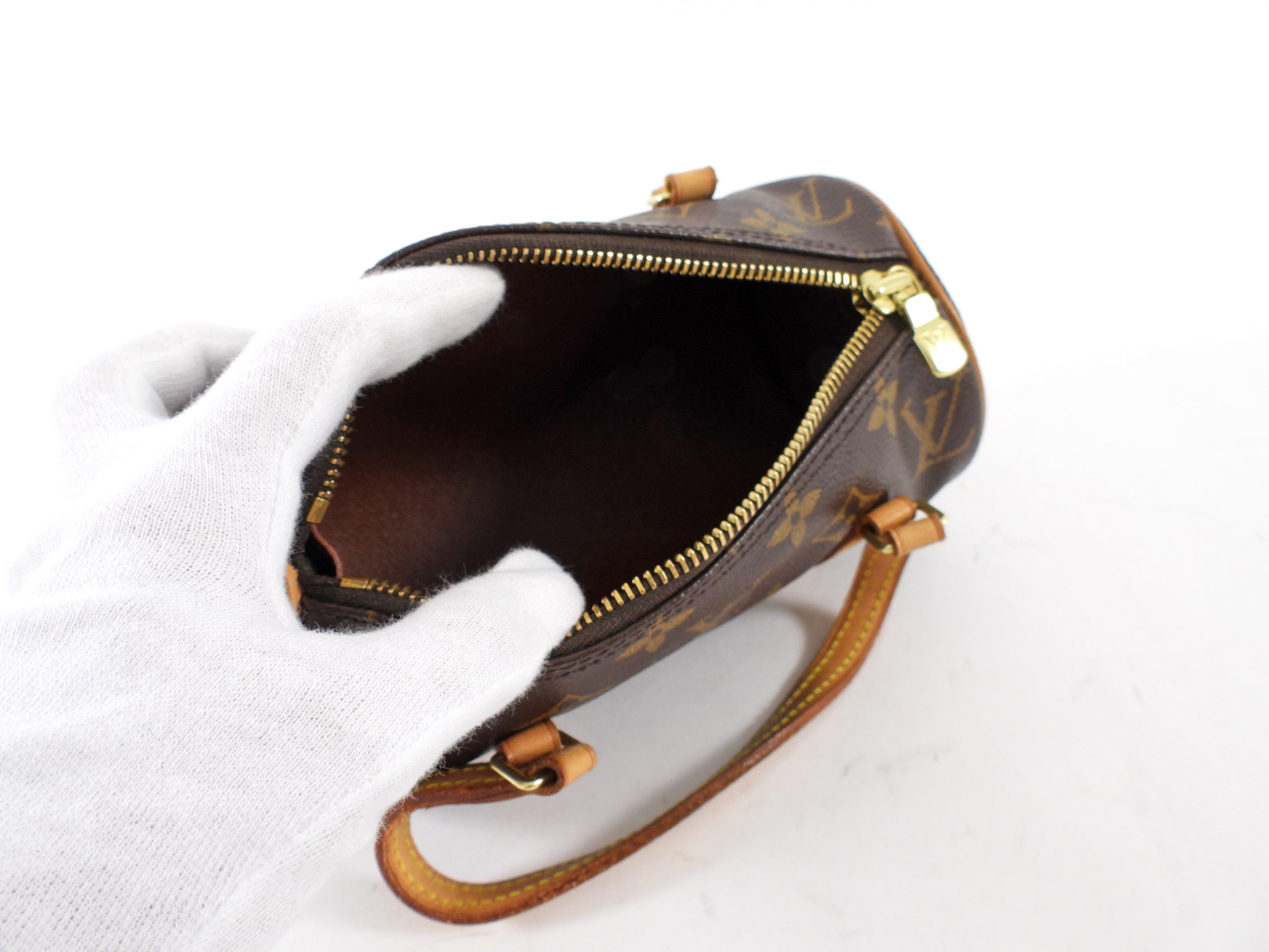 Louis Vuitton Monogram Papillon 19 Mini Roll Bag