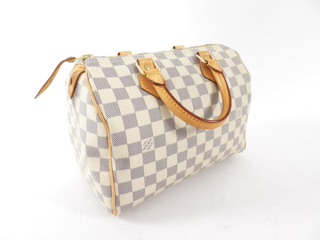 Louis Vuitton Vintage 2007 Speedy 25 Damier Azur Bag