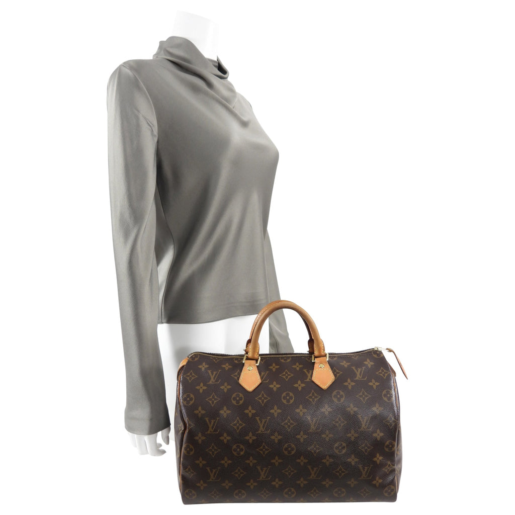 Louis Vuitton Monogram Speedy 35 Boston Bag