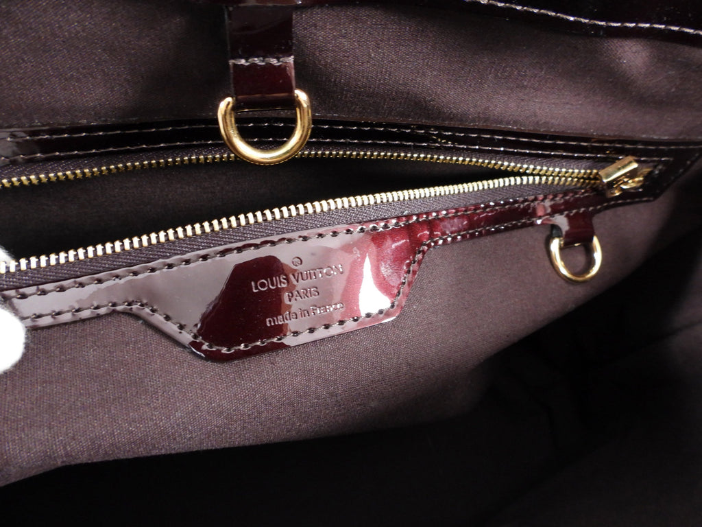Louis Vuitton Vernis Wilshire MM Tote Bag in Amarante
