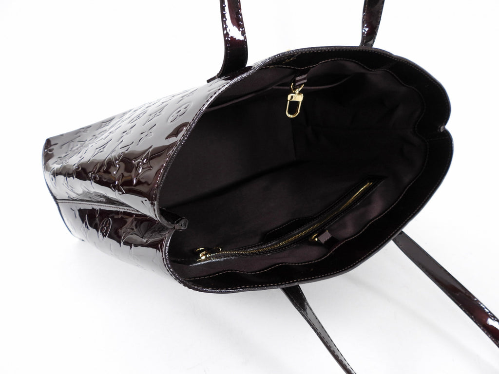 Louis Vuitton Vernis Wilshire MM Tote Bag in Amarante