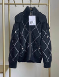 Chanel 2023 Coco neige 23n ski series black cashmere jacket fr34 with tag