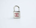 Chanel Vintage 07P Metal Silver and Lock Brooch