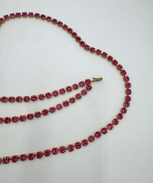 Chanel 1995 Vintage Barbie Pink Dangle Belt