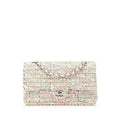Chanel Matelasse 25 Tweed Leather Shoulder Bag