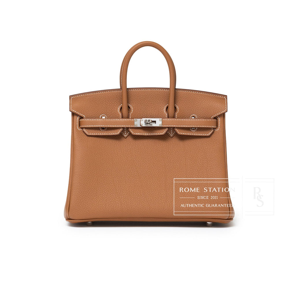 Hermès Birkin 25 Gold Togo Palladium Hardware