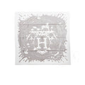 Hermès Carre Scarf 90 Peinture Fraiche Blanc/Sepia