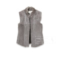 Hermès Pelisse Courte Fur Vest Gris Vert