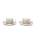Hermès Mosaique au 24 Gold Tea Cup Set of Two