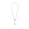 Hermès Ex-Libris Diamond Pendant Necklace Small model Rose Gold Au750