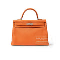 Hermès Kelly 35 Orange Togo Palladium Hardware