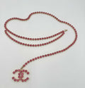 Chanel 1995 Vintage Barbie Pink Dangle Belt