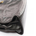 Chanel Coco Mark Chain Shoulder Tote Bag Lambskin Black Gold Hardware