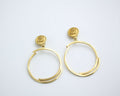 Chanel Vintage 1954-71 Gold-Plated Large Hoop Clip-on Earrings