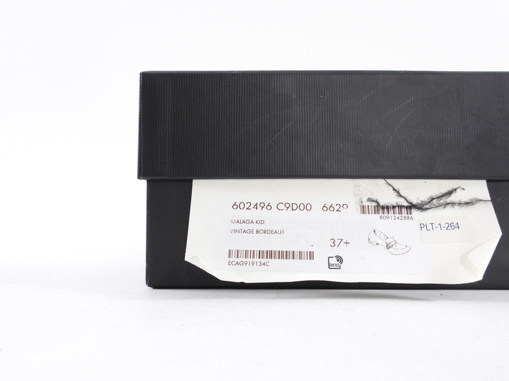 Gucci Marmont Rust Leather Block Heel Loafers - 37.5