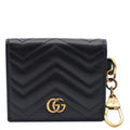 GUCCI Marmont GG Leather  Case Wallet Black 546579