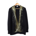 Saint Laurent Black And Gold Wool igan