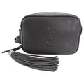 Saint Laurent Charcoal Grey Lou Tassel Belt Bag