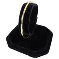 Saint Laurent Sterling Vermeil Thin Cuff Bracelet - M