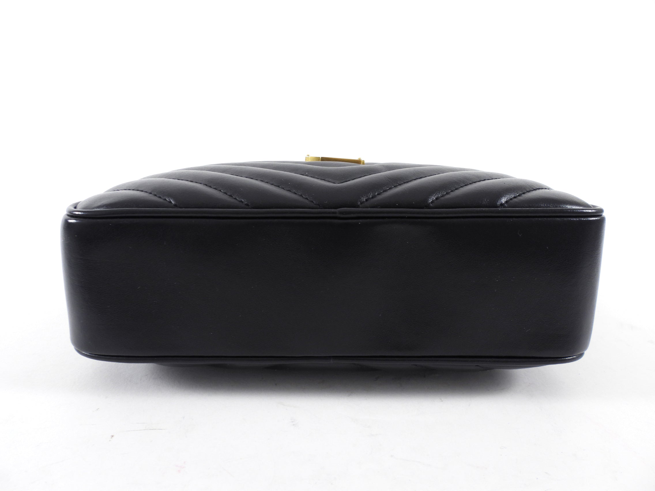 Saint Laurent Black Medium Lou Monogram Quilted Camera Bag